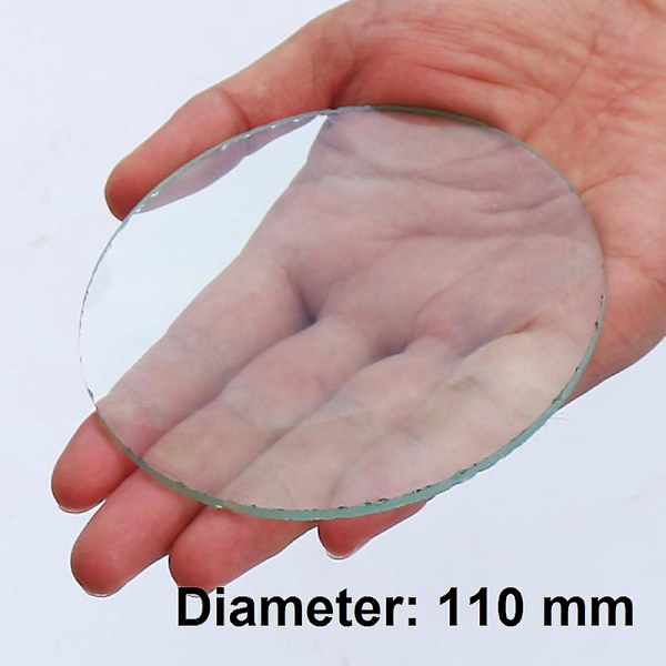 Dubbel konvex glaslins Fokaloptik Bikonvex skrivbordsförstoringsglas Linsfysikinlärning 25 30 60 70 75 80 84 90 Mm 75mm