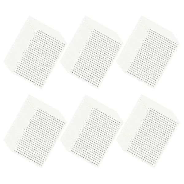 Anteckningsbokspåfyllning pärmpapper för studier transparent lösa blad 6 böcker