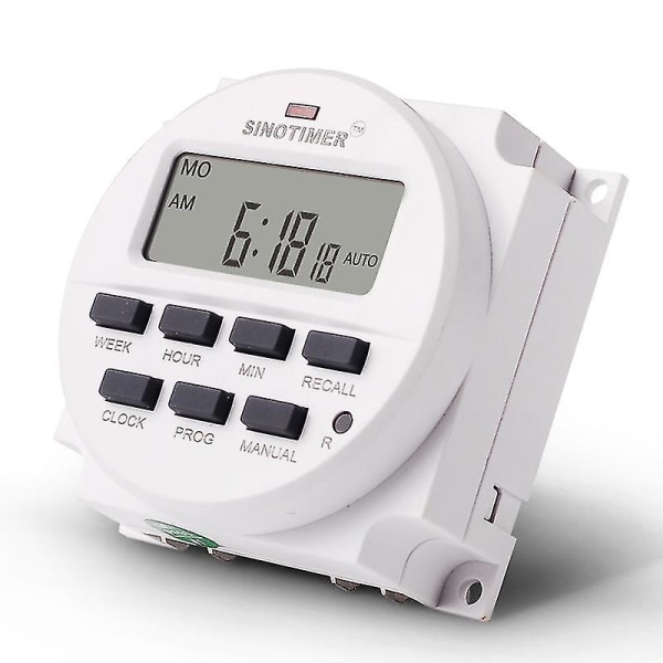 15,98 tommer lcd digital timer 12v DC 7 programmerbar tidskontakt Tm618n-4