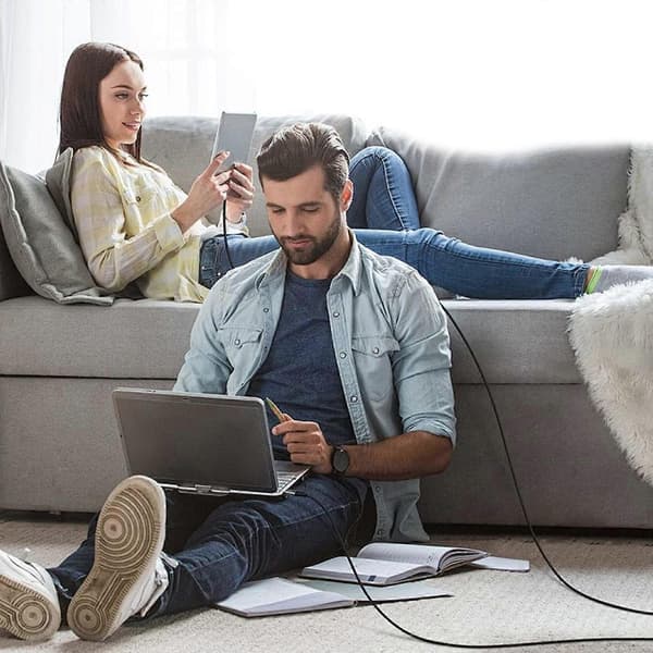 USB C Splitterkabel USB C Kabel Ideel til Type C Interfaces Smartphones USB A til USB C Splitterkabel 50cm/150cm/200cm 1.5m 1 with 6