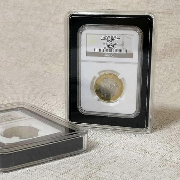 Møntpladeholdere kompatible med PCGS NGC Display Opbevaringskasse Samlingskasser