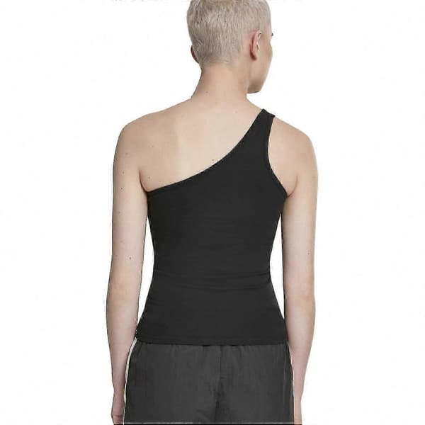 Asymmetriskt stretchlinne för dam Black S