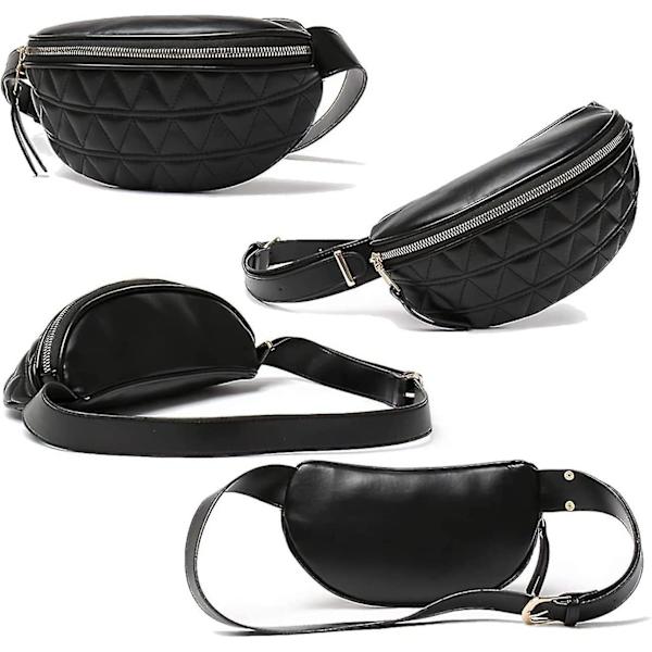 Fanny Reppu naisille - Vyötäröreppu säädettävällä hihnalla, naisten lantiolaukut Crossbody (väri: beige)