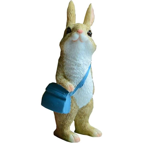 Miniature Fairy Garden Rabbit Statue - Mini Taske Bunny Statue