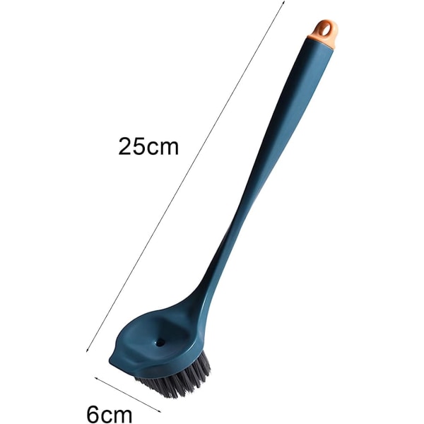 Rengøringsbørste Effektiv, fleksibel opvaskebørster med lang skaft til gryde og gryde Husholdningskøkken Daglig brug