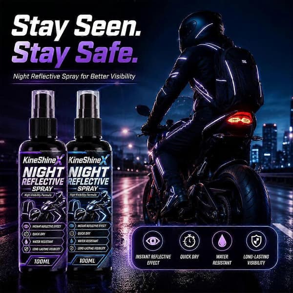Natreflekterende Spray-100ML Purple