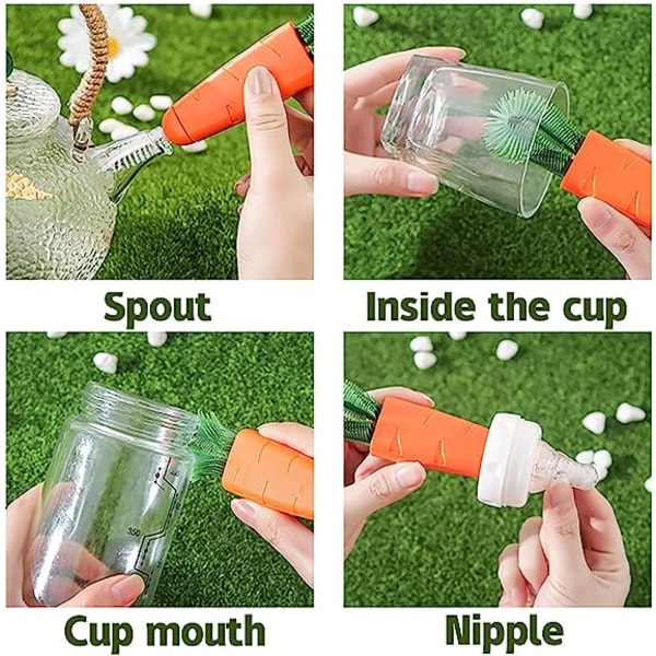 Cap suu yksityiskohtaiset harjat Pullo 3 pullossa kupissa Eri puhdistus 1 harja Puhdistusharja Paistinharja