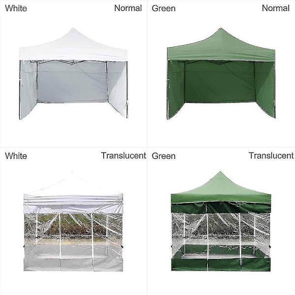 Have Heavy Duty Oxford Gazebo Festtelt Bryllups Baldakin Sammenfoldelig Vandtæt Udendørs Baldakin Telt White