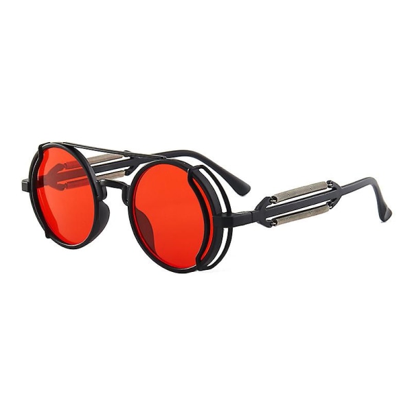 Retro Classic Steampunk Aurinkolasit Uv400 Pyöreä Kehys Design Värilliset Linssit Lasit Silmälasit Goottilaiset Miehet Naiset Aurinkolasit Steampunk| | 3