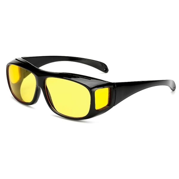 Bil Night Vision Solbriller Sikkerhet Kjørebriller Nattkjøringsbriller Unisex solbriller Uv-beskyttelse Solbriller| | Yellow