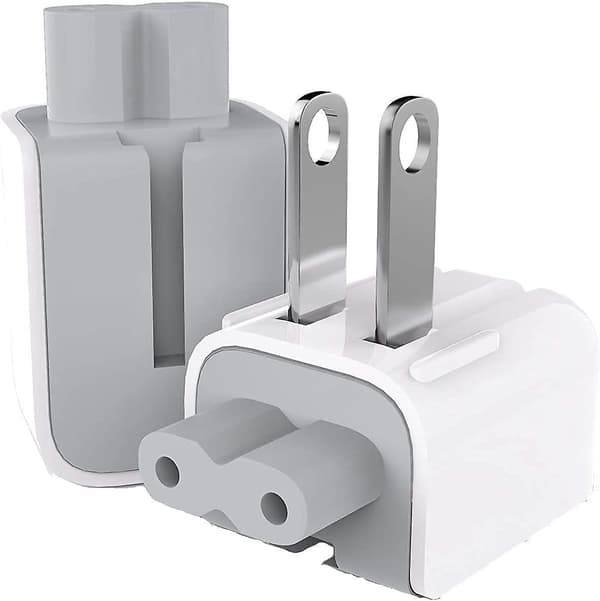 Mac AC Strømadapter US Vegg Sammenleggbar Plugg Andehode, Ladeadapter US Standard Plugg Andehode For Macbook Proairmac Ibookiphoneipodetc (2 stk)