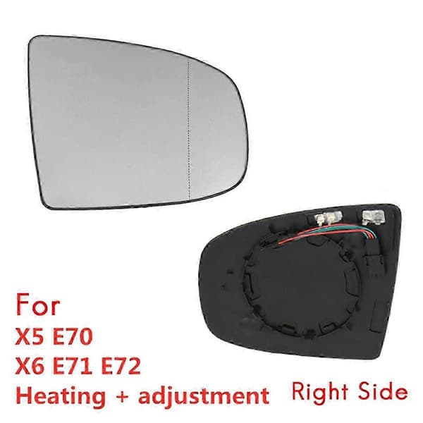 Erstatning Høyre Sidespeilglass for BMW X5 E70 2007-2013