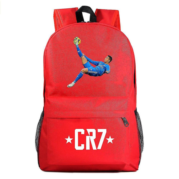 Cr7-reppu - 18 tuuman kannettavan tietokoneen reppu USB latauksella - Vedenpitävä bisnesreppu - Koululaukku isommille matkoille - Teens Mochila 2