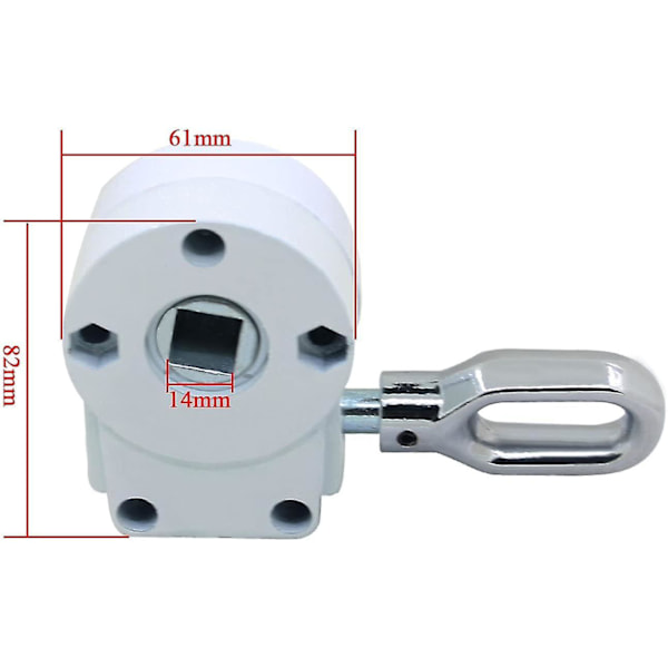 Utvändig växellåda markis vevväxelmask drivmask hårdvara delar för balkongmarkis lägenhet infällbar persienn