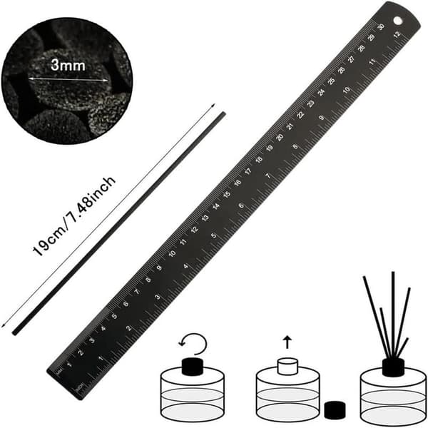 100 Pieces - Scent Sticks - Scent Sticks Refill - 19 cm × 3 mm - Scent Diffuser - Scent Diffuser - Fiber, Fiber