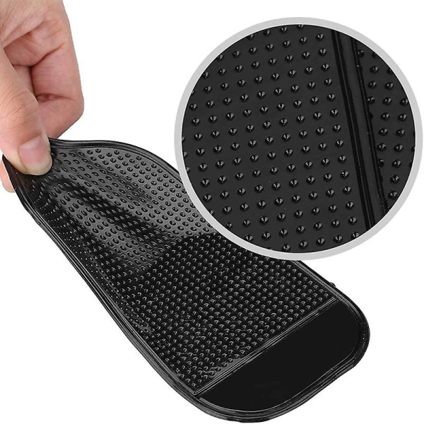 Anti Slip Mat Universal Car Dash Dashboard Sticky Anti Slip Mat Gps Holder Supportor Mat Telefon Stand Bil Interiør Tilbehør| | Black