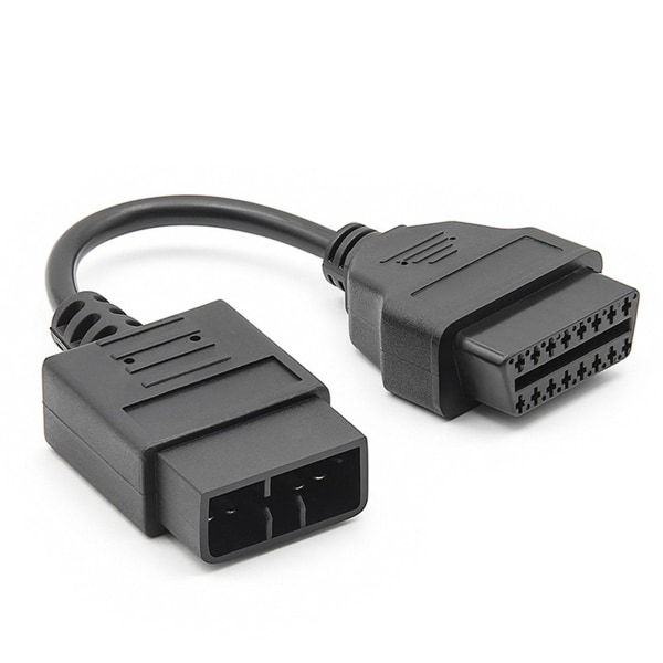 Til 9-benet kabel Obd1 til Obd2 16-bens ledning diagnostisk interfacekabel 9-benet Obdii forlængerledning black