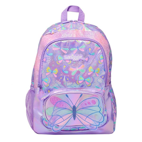 Dinosaur Backpack 1-6 Grade School Bag Stress Relief Multifunctional butterfly