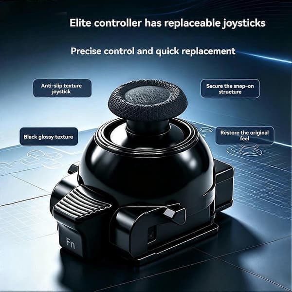 Udskift Anti-Drift TMR Joystick til PS5 DualSense Edge Game Controller Thumb Stick Modul til PS5 Edge Stick Svart
