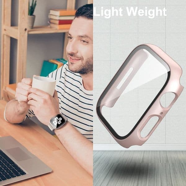 6-pack Screen Protector Case for Apple Watch - Series SE/6/5/4, 40mm, Durable Protective Case