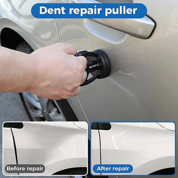 Bil Dent Remover Avdragare Auto Body Bil Reparationsverktyg för bucklor Stark sugkopp Reparation Glas Metall Lyftare Låsning Dent Repair Kit| | Black