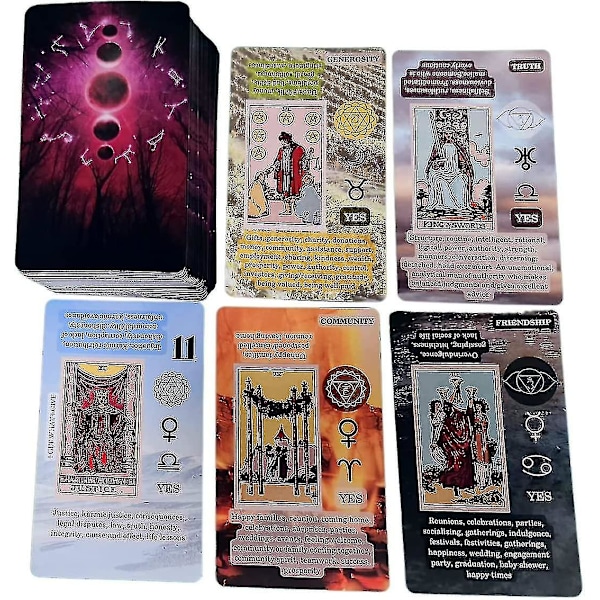 Nybörjartarot, tarotkort med betydelse, nyckelords-tarotdäck, lärande tarot, chakra, planet, bekräftelse, omvänd, zodiac