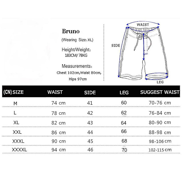 Nya badbyxor för män med tryck, Quick Dry Beach Shorts med fickor style 2 4XL