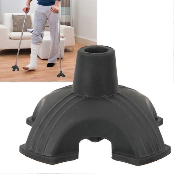 Gummi spids Selvbærende fire baser Anti-slip stokgreb 19mm