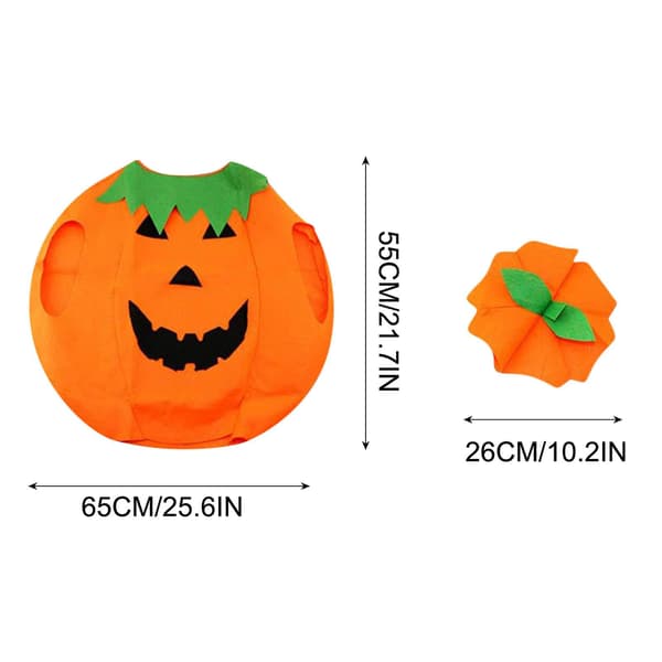 Græskar Kostumer Til Børn Halloween Græskar Cosplay Party Kostumer Og Hatte A