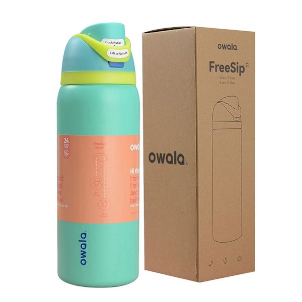 Stor 700 ml Off-White Termoflaske til Eventyr cyanP