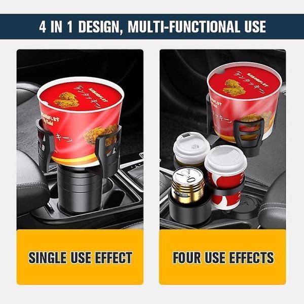 4 i 1 multifunktionell justerbar bilmugghållare Expanderadapter Basbricka Bil Dryckeskopp Flaskhållare Auto Bilställ Organizer|drinkhållare| First Generation