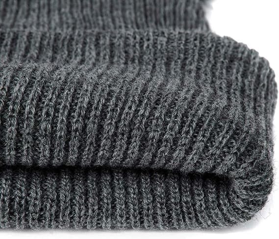 Dam flickor kattöron mössa vinter varm stickad skidmössa Grey