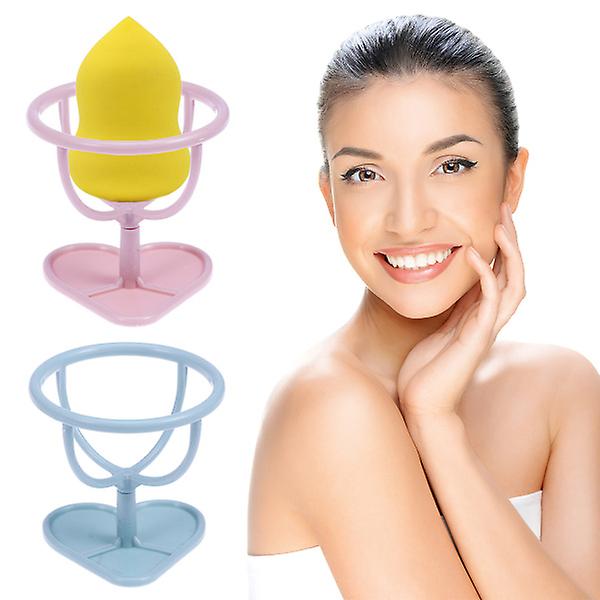 2stk Powder Puff Stand Holder Praktisk Powder Puff Bracket Power Puff Stand Rack Powder Puff Hylle For Damer Damer