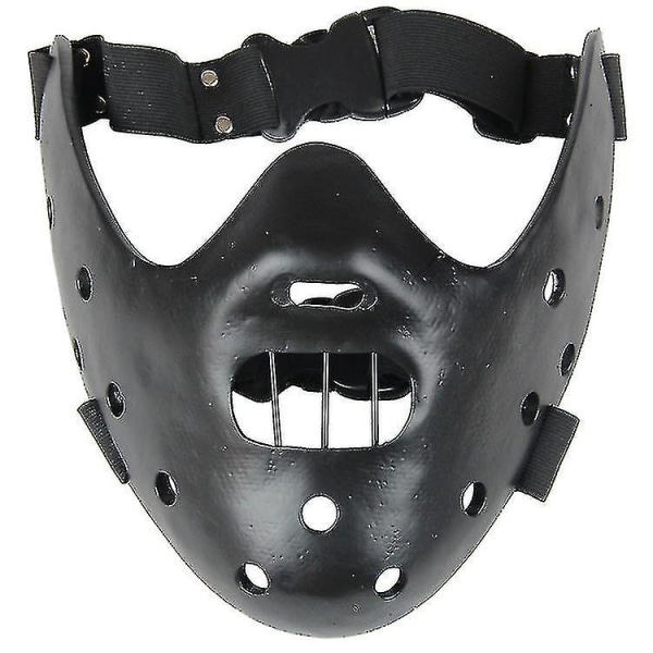 Hannibal Mask Skrekk Hannibal Scary Resin Podium Lamb's Silence Masquerade Cosplay festmasker black