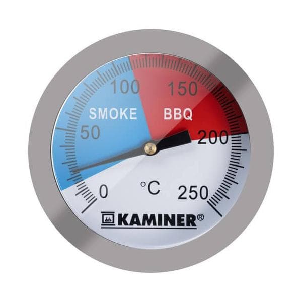 Analog Grill- og Røgetermometer Stegetermometer silver