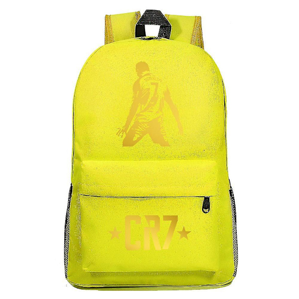 Cr7-ryggsäck med USB laddning, perfekt för pojkar och flickor, passar laptop, skolväskor med stöldskyddslås, perfekt för resor Mochila 7