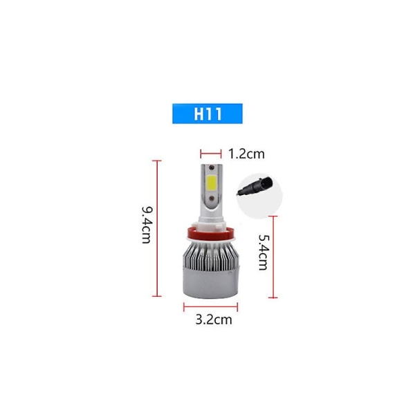 2kpl 36w H4 H7 H11 Aviation Alumiini Auton Led-ajovalot Vedenpitävät Ip68 Kaukovalot Lähivalot Auton ulkosisustustarvikkeet| | H11