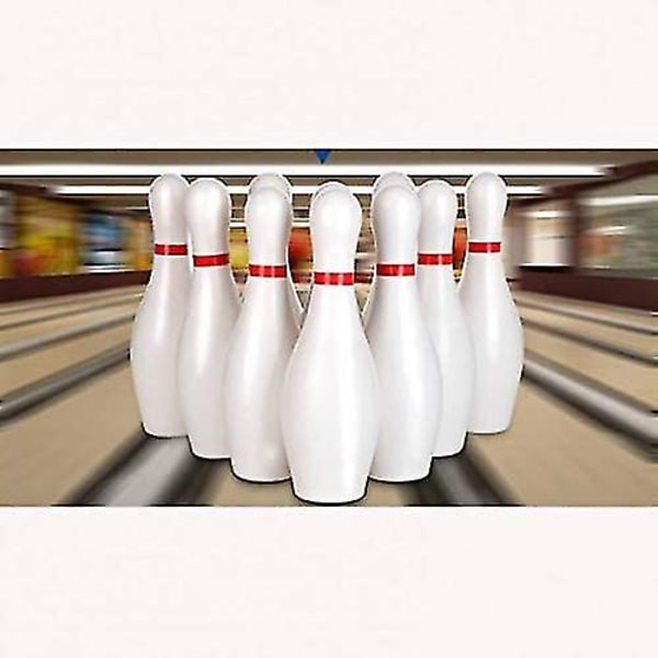 10x Bowling Sæt Keglespil Med 2 Bolde Pædagogisk Legetøj Til Børn - Som