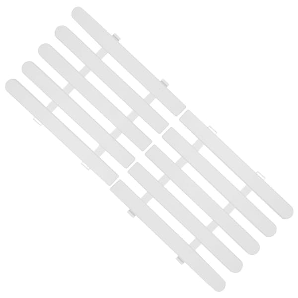 Hvit hagegjerde multifunksjonelt PVC plantebeskytter med 2 stk