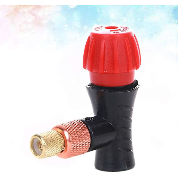 Sykkeldekkpumpe Co2-inflatorhode kompatibel for sykkeldekkpumpe