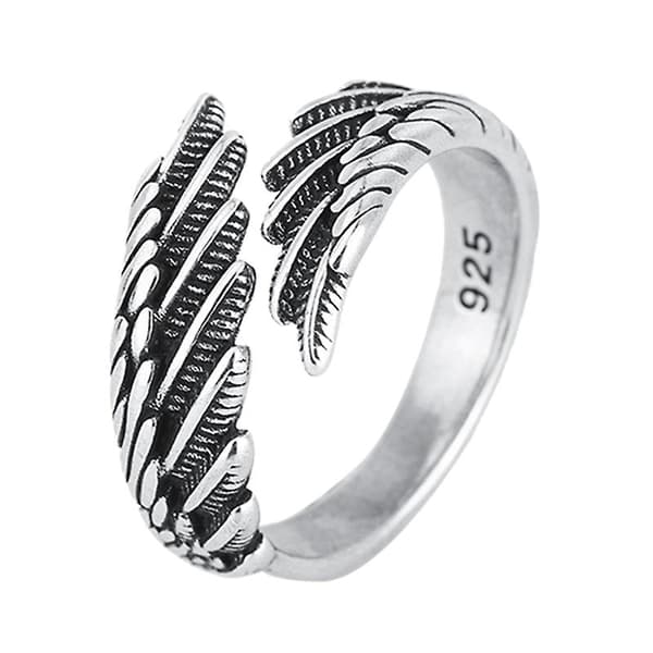 Fjerring Justerbar Engel Vinge Ring Mode Smykker Til Valentinsdagsgave