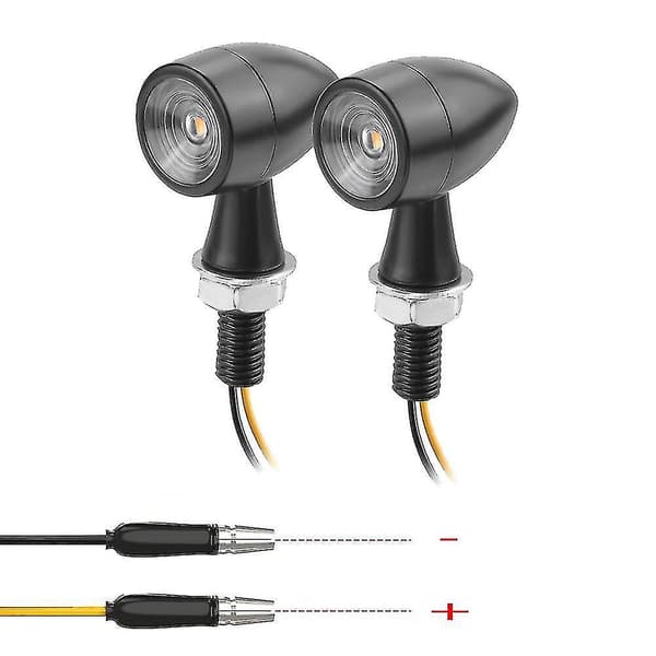 4 stk. Mini LED blinklys til motorcykel