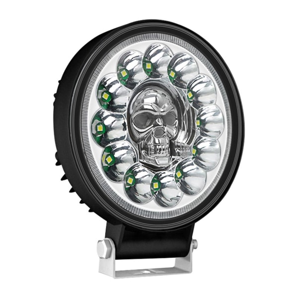 Car LED-arbetsljus Big Vision Skull Circle Light Advanced LED-strålkastare för långvarig prestanda Round