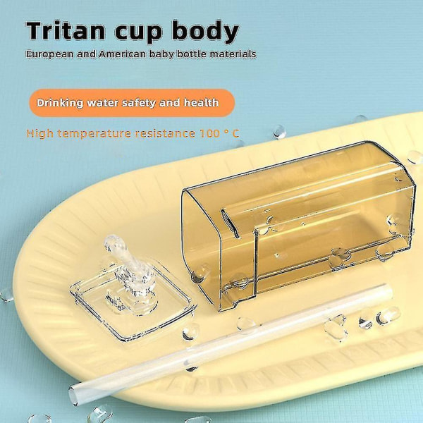 500ml Søt Bussform Vannkopp Justerbar Stroppdesign Sportsflaske For Barn Gutter Jenter - Snngv Blue