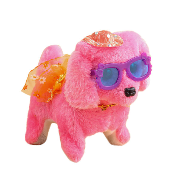 Electric Dance Puppy yllään hame lasit Hattu Pentu täytetyt lelut Lahja