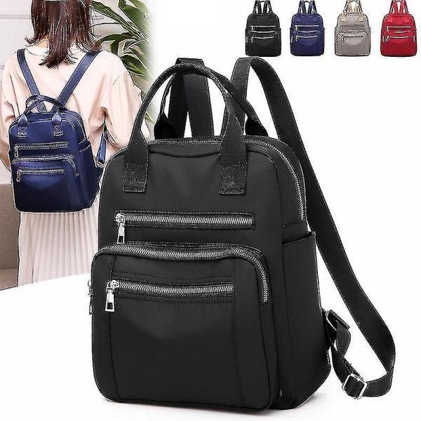 Vento Marea Dam Ryggsäck 2020 Resor Casual Vattentät Dam Axelväskor Dam Stor Kapacitet Oxford Ryggsäck Svart Handväska Red backpack