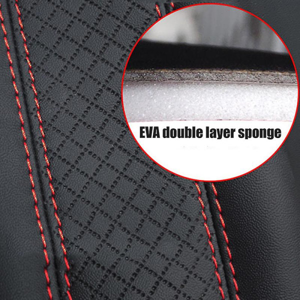 Pu Läder Cover Skydd Universal Säkerhetsbälte Axelskydd Andas Säkerhetsbälte Padding Pad Biltillbehör Interiör| | 3