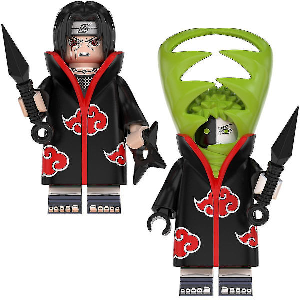 8 kpl Ninja- set Lasten lelut Toimintahahmo Anime Heroes Minifiguuri Syntymäpäiväjuhlalahjat Lapsille Pojat Tytöt S