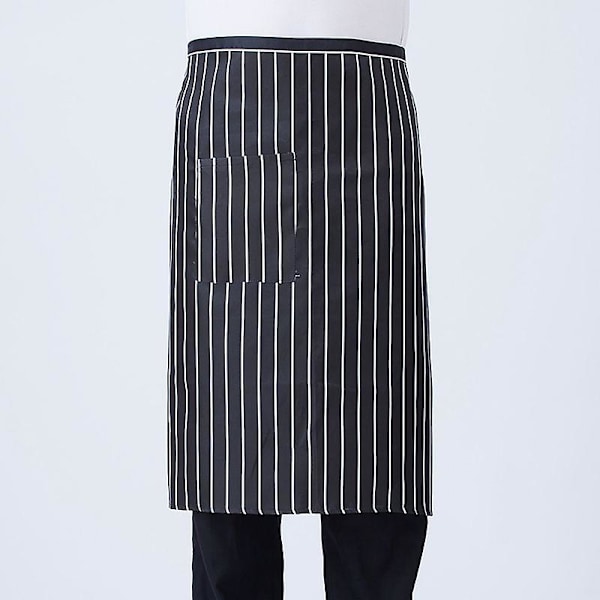 Køkken Forklæde Kok Kvinder Mænd Forklæde Restaurant Halve Striber Black and white plaid