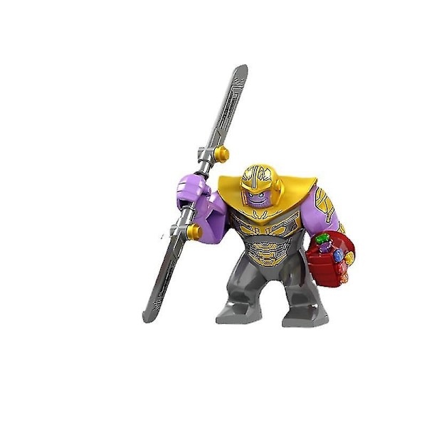 Superheltefigurer legetøj til børn Hulk Thanos Venom Spider-byggesæt A